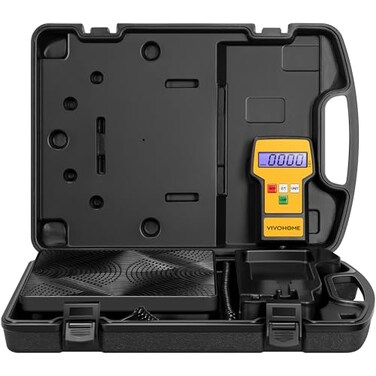 VIVOHOME 220 LBS High Precision Electronic Digital Refrigerant Charging Weight Scale with Case for HVAC AC