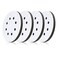 UPWOOD 5Inch 8 Holes Hook and Loop Soft Sponge Cushion Interface Buffer Pad Pack of 4