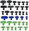 Hyamass Dent Puller Tabs 35Pcs Car Body Dent Removal Pulling TabsPaintless Dent Repair Tool Ice Suction Cup Glue Tabs for Automobile Dent Repair Hail Damage Removal Tools