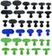 Hyamass Dent Puller Tabs 35Pcs Car Body Dent Removal Pulling TabsPaintless Dent Repair Tool Ice Suction Cup Glue Tabs for Automobile Dent Repair Hail Damage Removal Tools