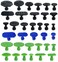 Hyamass Dent Puller Tabs 35Pcs Car Body Dent Removal Pulling TabsPaintless Dent Repair Tool Ice Suction Cup Glue Tabs for Automobile Dent Repair Hail Damage Removal Tools