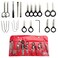 AFA Tooling Radio Removal Tool Kit 20 Stereo DIN Release Keys Car Audio Head Unit Puller Tools Compatible with Ford VW Audi MercedesBenz CD Player Removal Without Dash Damage