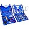 Orion Motor Tech 2 in 1 Brake Caliper Compression Tool Brake Bleeder Kit Handheld Vacuum Pump Brake Bleeder Tool Set Disc Brake Pad Service Tool with Thrust Bolt Retaining Plates 18 Adapters
