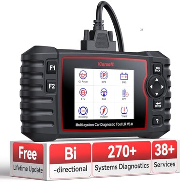 iCarsoft LR V30 2026 Ver Bidirectional OBD2 Scanner for Most Land RoverJaguar from 19962023 Full Systems Diagnostic Scan Tool 37 Service118 Graphic Data Engine Transmission ABS Car Code Reader