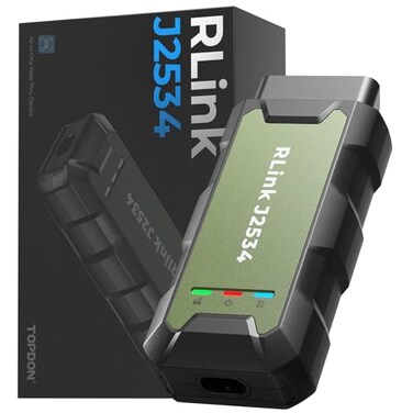 TOPDON RLink J2534 PassThru Programmer OEM Reprogramming and Diagnostic Tool Enhanced J2534 VCI Supports J2534DPDUCANFDDoIP Compatible with 18 Vehicle Brands No OE Software Provided