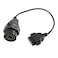 X AUTOHAUX OBD 1 20Pin to OBD2 16Pin Diagnostic Tool Adapter Connector Cable for BMW E36 E46 E38 E39 E53