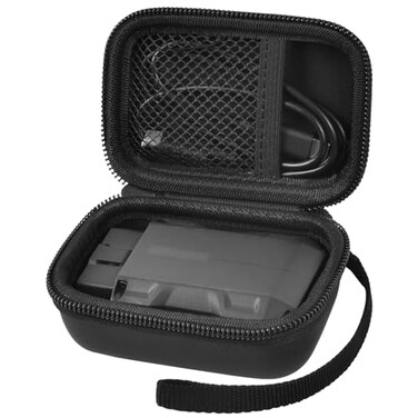 Boobowl Case Compatible with TOPDON TopScan OBD2 XTOOL Scanner Diagnostic Tool Wireless Motorcycle OBD2 Scanner Card Code Reader Storage Holder Box for USB Cables Bag OnlyBlack