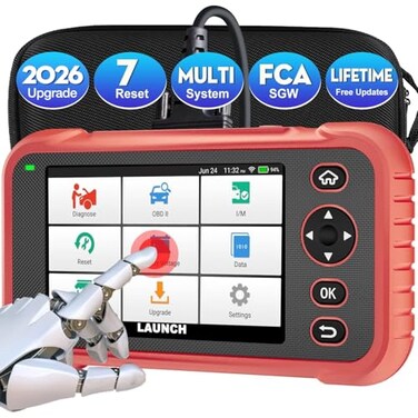 LAUNCH CRP123I V20 Elite OBD2 Scanner 2026 Upgraded Diagnostic Scan Tool with 7 Reset OilSASThrottleBrakeBMSDPF ResetABS Bleeding Multi System Code Reader Lifetime Free Update FCA SGW