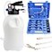 YSTOOL 10L Pneumatic Fluid Extractor Dispenser Set ATF Refill Tool Kit for Changing Oil in Engine Transmission Differential Transfer Case Gear Gearbox Power Steering Coolant with Pump Blue Case