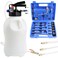 YSTOOL 10L Pneumatic Fluid Extractor Dispenser Set ATF Refill Tool Kit for Changing Oil in Engine Transmission Differential Transfer Case Gear Gearbox Power Steering Coolant with Pump Blue Case