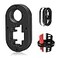3mirrors Handle Keeper for HiLift Jack Lifter Builtin Steel Plate Super Durable SunResistant Rubber Handle Bar Protector Jack Handle Holder Upgrade