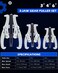 Orion Motor Tech Gear Puller Set 3 4 6 3 Jaw Puller Kit for Pulley Gear Bearing Flywheel Removal Heavy Duty Pulley Puller with Reversible Jaws 3 pcs Bearing Puller Tool Kit