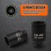 EGOFIX 36mm Socket 12 Drive Deep Impact Metric SocketCRMO 6 Point for Easy Removal of Axle Nut