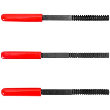 TOMMARS 3Pc Thread File Set SAE Metric Thread Restorer Files Thread Chaser Repair Tool for Damaged External Threads