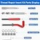 Alltooetools M10 X 125 Thread Repair Kit Metric Helicoil Kit with HSS Drill Bit 10PC Wire Thread Inserts