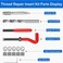Alltooetools M10 X 125 Thread Repair Kit Metric Helicoil Kit with HSS Drill Bit 10PC Wire Thread Inserts