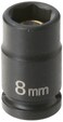 Grey Pneumatic 908MG 14 Drive x 8mm Magnetic Standard Socket