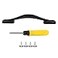 BQLZR Flexible Strap Suitcase Luggage Black B121 Replacement Handle with Screw 220mm