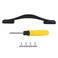 BQLZR Flexible Strap Suitcase Luggage Black B121 Replacement Handle with Screw 220mm