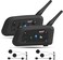 EJEAS V6 Pro Motorcycle Bluetooth Headset Upgraded 2 Riders Intercom Helmet Communication System with AutoAnswering Call and Noise Reduction for Motorcycling Skiing and Climbing 2 Pack