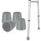 MFE Walker Tips 4Pack Universal NonSlip Rubber Replacement Feet with SkidResistant Traction Easy Install for Most Walkers Commodes
