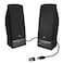 Cyber Acoustics CA2014USB 20 Multimedia Desktop Computer Speakers Compatible with USB C or A Devices Adapter Included