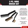 Performance Tool W1149 3Piece Brass and StainlessSteel Wire Brush Set