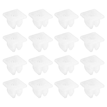 ECSiNG 30PCS Screw Grommets Insert Expanding Nuts Lock Clips Fits into 8mm Square Hole Plastic Fastener Retainer Clips Automotive Replacement Parts
