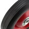 PINGEUI 4 PCS 8 Inch Solid Rubber Tire Flat Free Solid Rubber Wheels Hand Truck Replacement Wheels 12Inch Axle Hole 220 lbs Max LoadBearing Capacity