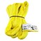 Chenango Supply VR3 Yellow Round Sling 6 ft USAMade 8400 lb Vertical 6720 lb Choker 16800 lb Basket DoublePly Cover Endless Poly Rigging Sling for Lifting Material Handling 6 FT
