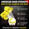 Chenango Supply VR3 Yellow Round Sling 6 ft USAMade 8400 lb Vertical 6720 lb Choker 16800 lb Basket DoublePly Cover Endless Poly Rigging Sling for Lifting Material Handling 6 FT