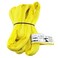 Chenango Supply VR3 Yellow Round Sling 6 ft USAMade 8400 lb Vertical 6720 lb Choker 16800 lb Basket DoublePly Cover Endless Poly Rigging Sling for Lifting Material Handling 6 FT