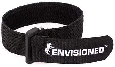 ENVISIONED Elastic Reusable Cinch Straps 15 x 60 4 Pack Multipurpose Quality Hook and Loop Securing Straps