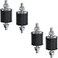 APUXON 4pcs 20 x 15mm Rubber Mounts Rubber Vibration Isolator Mounts Shock Absorber with M6 x 19mm Studs Vibration Isolators