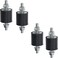 APUXON 4pcs 20 x 15mm Rubber Mounts Rubber Vibration Isolator Mounts Shock Absorber with M6 x 19mm Studs Vibration Isolators