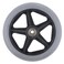 HEALTHLINE Walker Rollator Replacement Wheel 1 Grey Tire HL450W Front