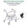 HEALTHLINE Walker Rollator Replacement Wheel 1 Grey Tire HL450W Front