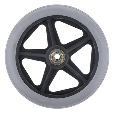 HEALTHLINE Walker Rollator Replacement Wheel 1 Grey Tire HL450W Front