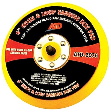 ATD Tools 2076 6 Quick Change Sanding Disc Pad