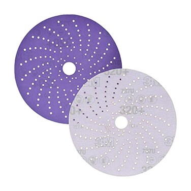 3M Cubitron II Hookit Clean Sanding Abrasive Disc 31483 6 in 320 Grade Pack of 50 Discs Virtually DustFree High Performance Long Lasting MultiHole Pattern Feather Edging Stock Removal