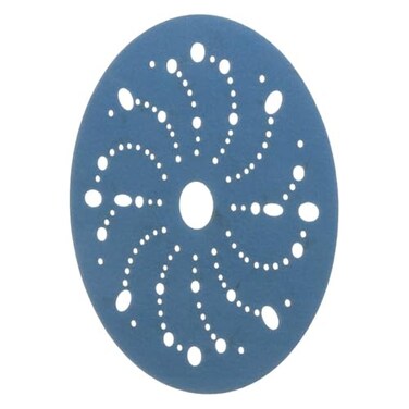 3M AMAPR Hookit Blue Abrasive Discs 36180 MultiHole Featheredging Primer Sanding Paint Preparation 6 in 320 Grade 50 DiscsCarton