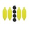 Extreme Max 30067644 BoatTector Inflatable Fender Value 4Pack 65 x 22 Neon Yellow