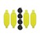 Extreme Max 30067644 BoatTector Inflatable Fender Value 4Pack 65 x 22 Neon Yellow