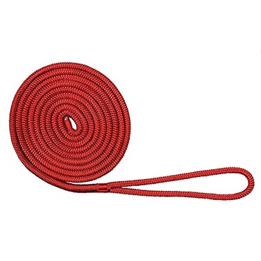 Extreme Max 30062939 BoatTector Double Braid Nylon Dock Line 12 x 15 Red