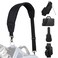LZFAN Bag Shoulder Strap Single Padded Adjustable Straps Universal ReplacementAll in Black