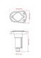 Young Marine Made 2Pin Stern Light Socket Plugin Pole Base Straight Base