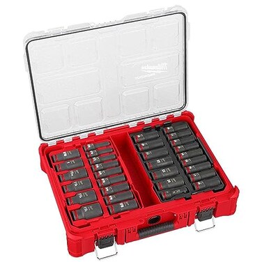 Milwaukee Electric Shockwave Impact Duty Socket 12 DR 31PC PACKOUT