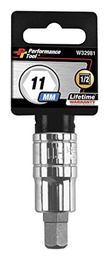 Performance Tool W32981 12 Drive 11mm Hex Bit Socket 1 Pack