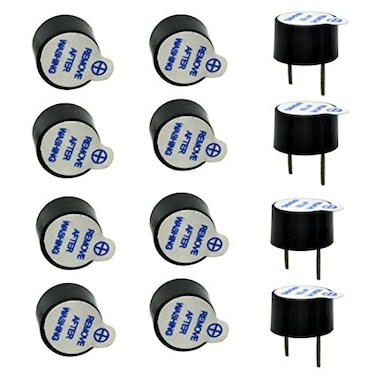 bnafes Super Loud 5V Active Alarm Buzzer Beeper Tracker 9X55mm for FPV Racing Drone RC Quadcopter PDB Flight Control 12 PCS