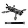 FPVDrone 224mm HD 5 inch FPV Racing Drone Frame Carbon Fiber Quadcopter Frame kit for DJI FPV HD Unit